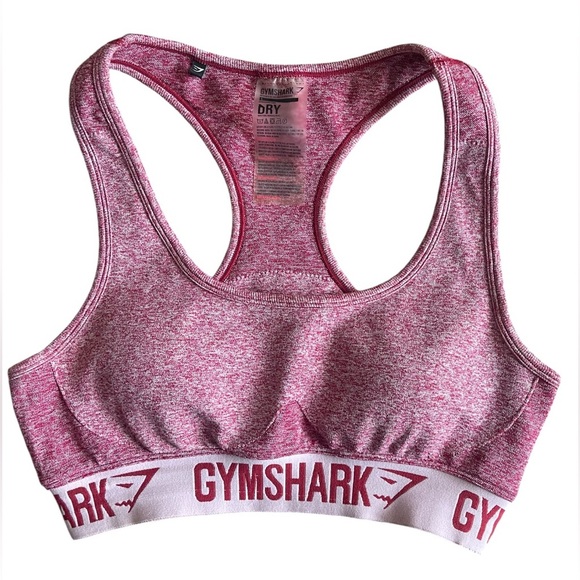 Gymshark Women's Heathered Pink Sports Bra - Picture 4 of 6